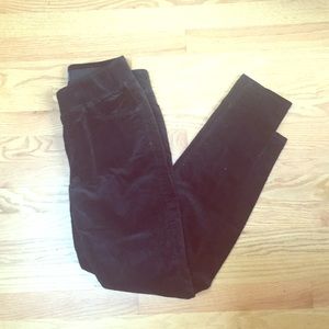 Old navy rockstar mid rise skinny velvet pants